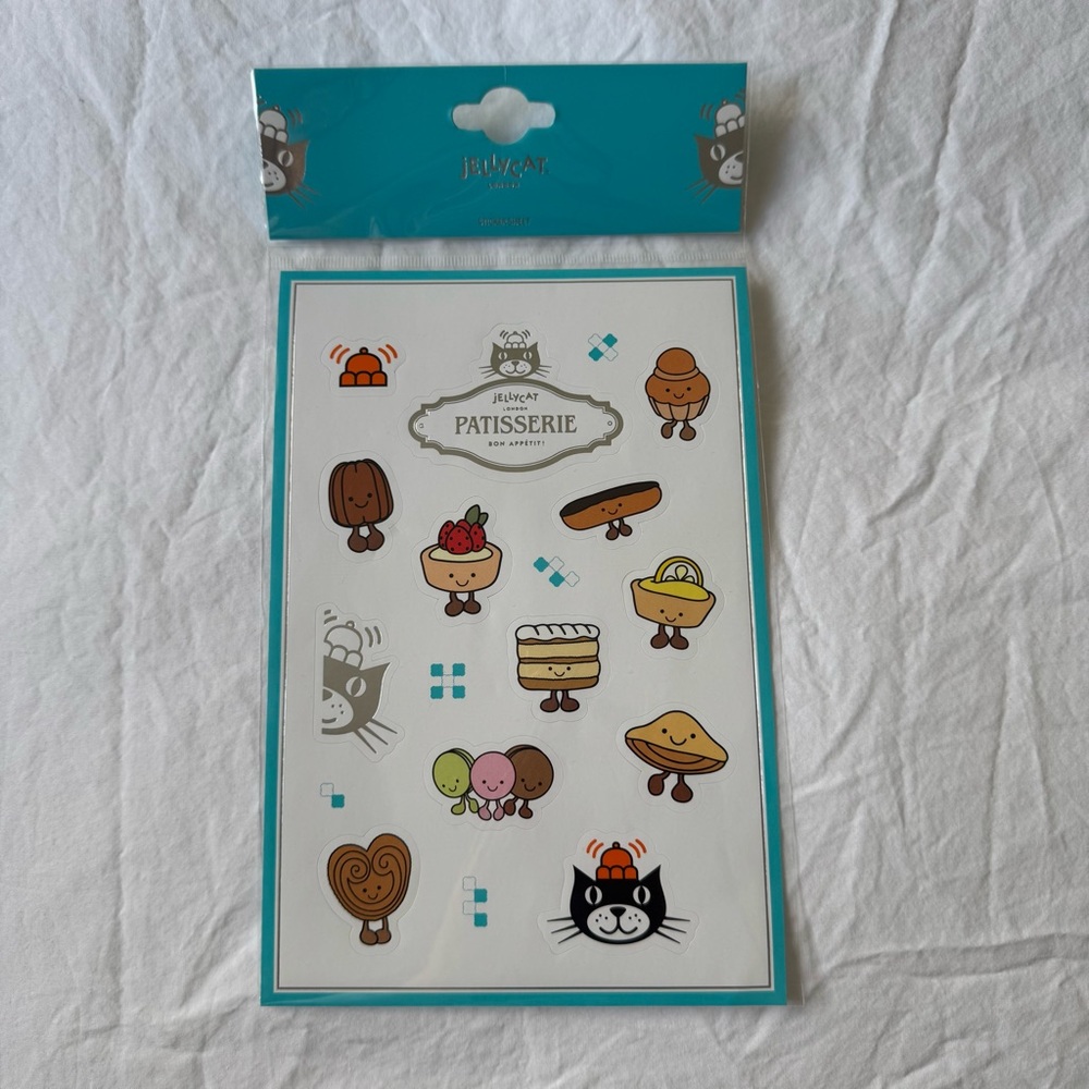 Jellycat Paris Patisserie Exclusive Stickers